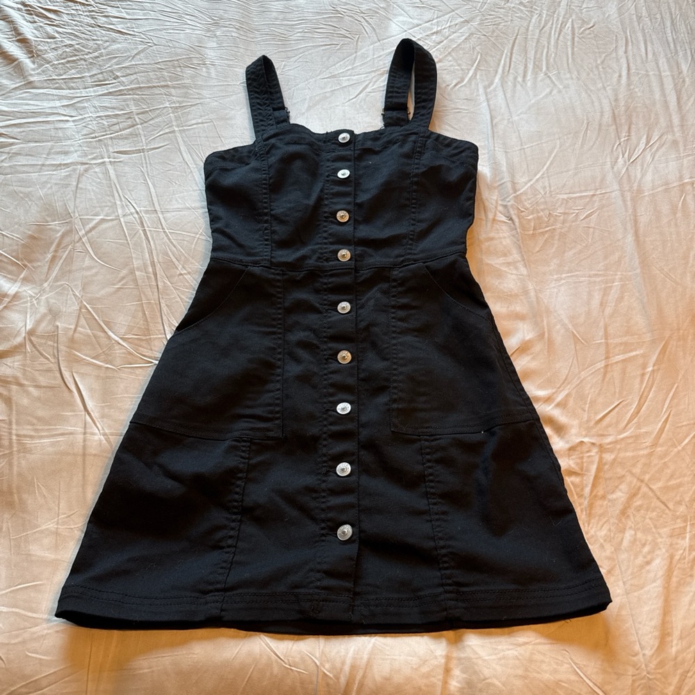 Divided Black Denim Dress